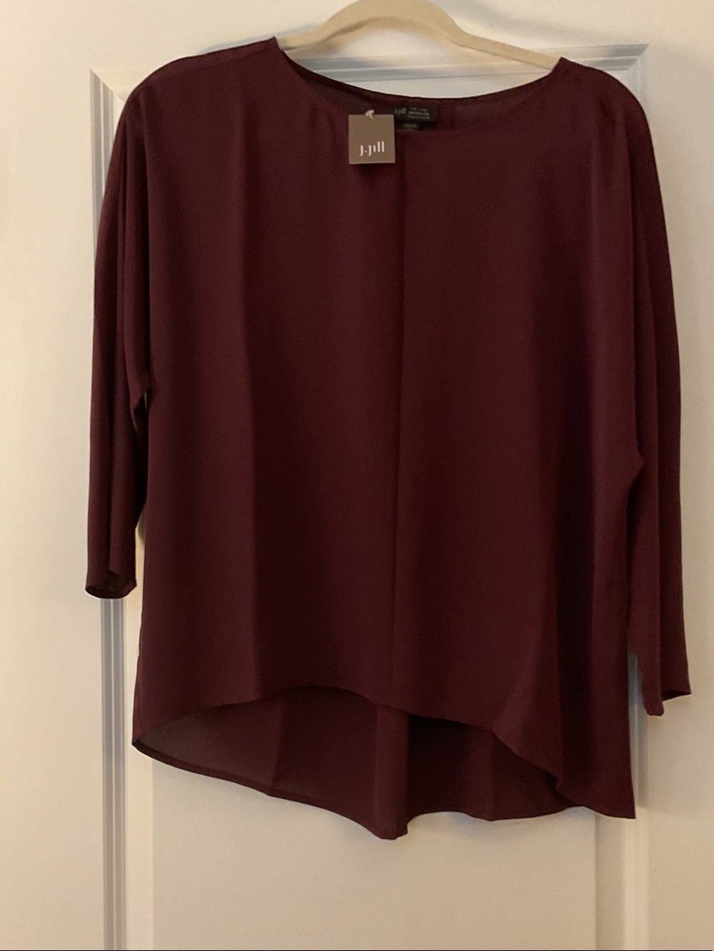 J. Jill Women's Deep Burgundy High-Low Tunic